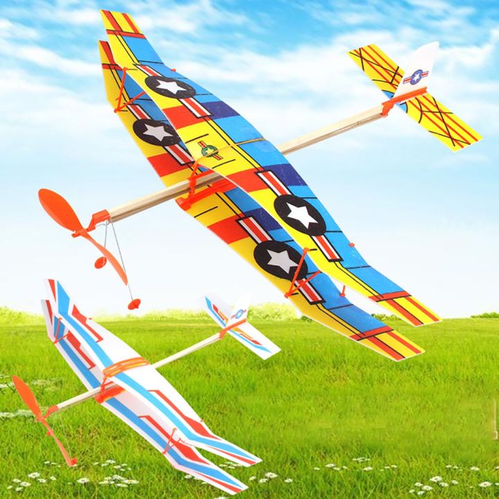Biplane%20Glider%20Aircraft%20Thunderbird%20Rubber%20Band%20Power%20Plane%20Helicopter%20Model%20-%20Image%206