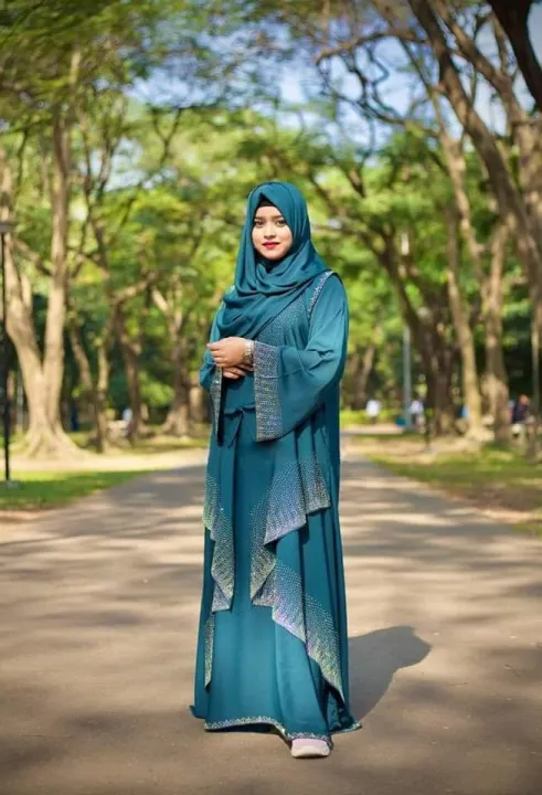 abaya%20borka%20Jhorna%20Ston%20With%20Hijab%20Three%20Dubai%20Cherry%20stylish%20party%20borka%20fashion%20collection%20Fashionable%20khimar%20Lycra%20borka%20for%20Women%20-%20Image%202