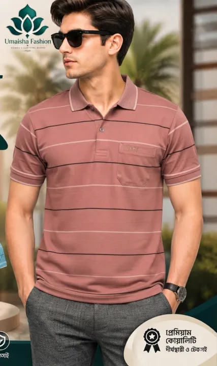 Classic%20fit%20half%20sleeve%20casual%20polo%20t-shirt%20for%20man%20-%20Polo%20T%20Shirt%20For%20Men%20-%20Image%204