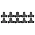 PVC Corner Connector, 3 Way Pipe Fittings High Gloss Finish 10PCS 25mmInnerDiameter for Indoor and Outdoor Use. 