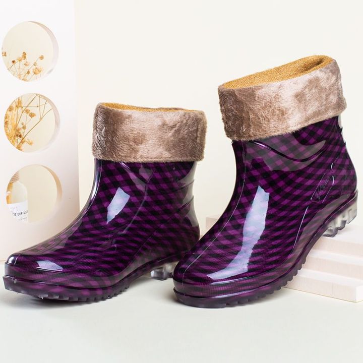 Rain%20Shoes%20Short%20Tube%20Rain%20Boots%20Women's%20Low-Cut%20Cotton%20and%20Velvet%20Padded%20Shoes%20Warm%20Waterproof%20Shoes%20Rain%20Shoes%20Non-Slip%20Women's%20Rain%20Rubber%20Boots%20Work%20Shoes%20Rubber%20Boots%20-%20Image%205
