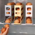 Refrigerator Egg Storage Box Rolling Kitchen Container Eggs Rolling Rack Large Capacity Refrigerator Egg Organizer Holder.