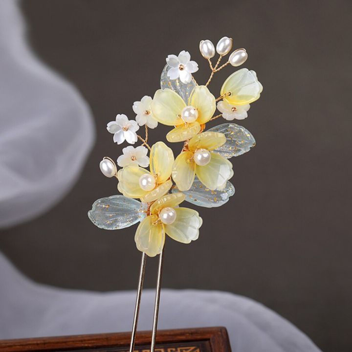 Flower%20Hair%20Sticks%20Chinese%20Hanfu%20Hair%20Accessories%20For%20women%20Light%20Yellow%20Floral%20Hairpins%20Retro%20Girls%20Hairbands%20Wedding%20Jewelry%20-%20Image%204