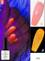 10ml Neon Fluorescent Night Light Nail Polish Gel, Uv Gel, Luminous Removable Semi-Permanent Polish, Nail Salon Diy Nail Art.
