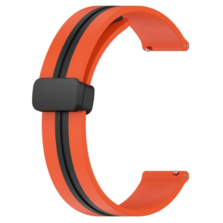 Watch%20Strap%20For%20Huawei%20GT2%2046mm%2022mm%20Folding%20Magnetic%20Clasp%20Silicone%20Watch%20Band%20-%20Image%208