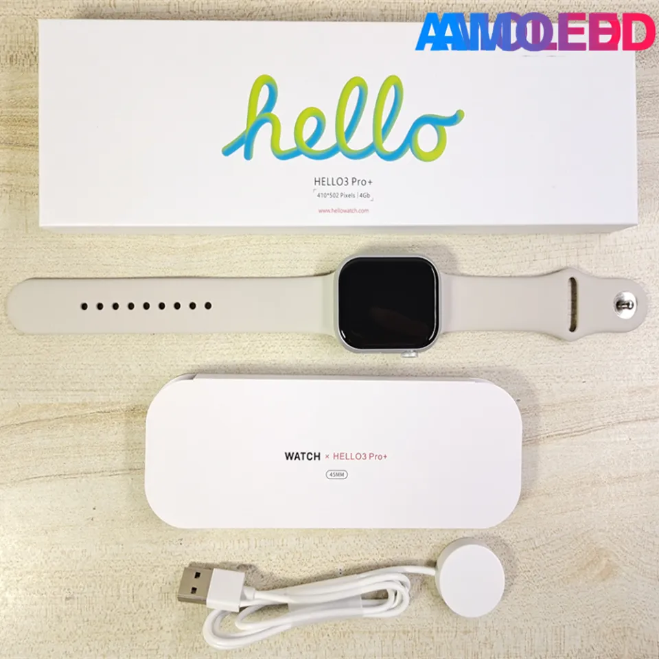 Hello Pro+ Smart Watch Men 4GB ROM 45mm NFC Compass Women Smartwatch  Always on Display Sport