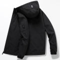 【Solo Yolo】Spring and Autumn Thin Men's Jacket Fashion Trend Casual Hooded Coat Men's Slim-Fit Korean Style Top Men's Clothing.