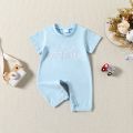 GC Baby Boys Romper Infant Short Sleeve Round Neck Romper Little Brother Newborn Summer Jumpsuit Outfit.