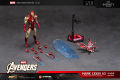 ZD Toys Marvel Iron Man MK85 Action Figure LED 7" with The Infinity SAGA Hologram Shield Figure Toy Gift. 