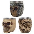 1Pcs 3D Knight Warrior Skull Mug Gothic Style Halloween Decoration Skeleton Cup Man Gift. 