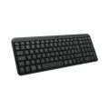 Logitech K250 Bluetooth Keyboard with Numpad, Easy Connectivity, Compact Wireless Keyboard Made with Recycled Plastic, Spill-Resistant, Comfortable Keys - Windows/MacOS - Graphite. 