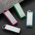 30LED Mini Keychain Flashlight Portable Usb Rechargeable Backpack Pocket Safety Warning Red light Camping Hiking Emergency light.