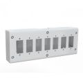 7 Hole Piano Switch Box, Piano Hole Box, Electrical Accessories, gang Switch Box, Small Switch Box, Modular Gang Box. 