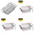 Easy Clean 304 Stainless Steel Stainless Steel Dish Drying Rack Rustproof Layer Large Capacity Kitchen Sink Dish Drainer Multi-Functional Adjustable Design Adjustable Drain Basin Vegetable Storage. 