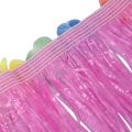 2 Set Grass Skirt: 1 Set 6 Pcs Hawaiian Grass Skirt Flower Hula Lei Wristband Garland Fancy Dress Costume & 1 Set Pink Children Hawaiian Grass Skirt Hula Luau Party.