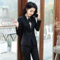 2023Spring and Autumn New Business Suit Women's Suit Suit Female College Student Interview Formal Wear Hotel Front Stage Work Wear Clothes. 