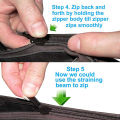 6Pcs Instant Zipper Universal Instant Fix Zipper Repair Kit Replacement Zip.