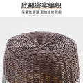 Plastic Rattan Woven Laundry Basket Laundry Basket Dirty Clothes Storage Basket Household Clothes Basket Storage Basket Toy Basket Finishing. 