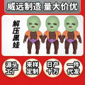 Masked title-doll unzip pinching TPR outfit. 