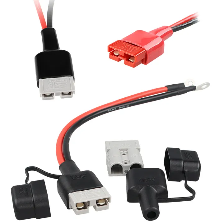 4pcs%20Waterproof%20Dustproof%20Protective%20Cover%20For%20Anderson%20Plug%2050a%20600v%20Ups%20Power%20Connector%20Connector%20Pvc%20Rubber%20Sleeve%20Case%20-%20Image%202