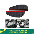 2Pcs Universal Car Rearview Mirror Rain Cover Visor Eyebrow Carbon Fiber Side Mirror Protector Waterproof Shield Rain Eyebrow Auto Accessories.