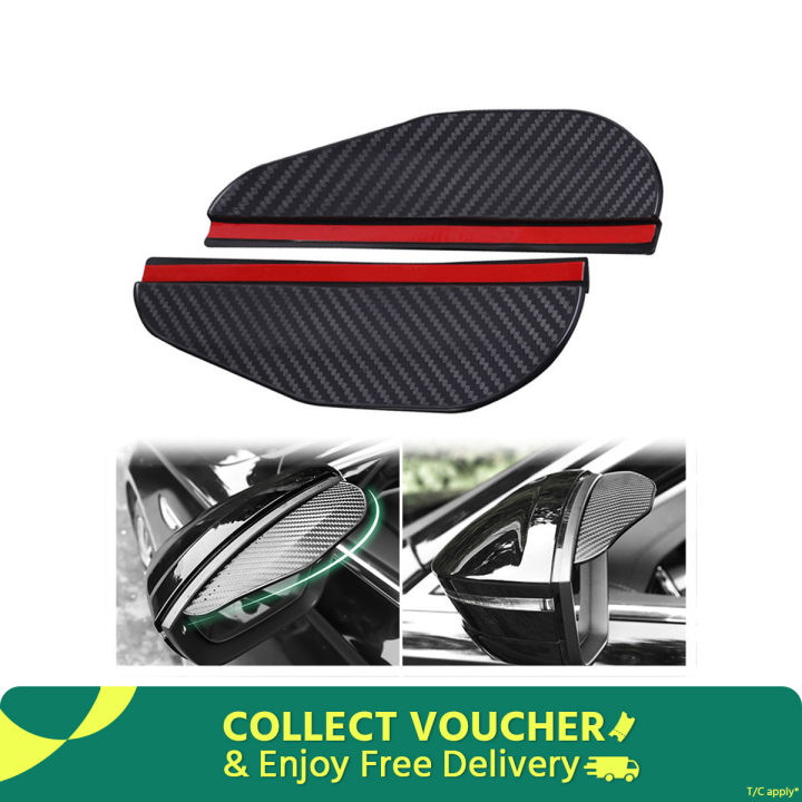2Pcs%20Universal%20Car%20Rearview%20Mirror%20Rain%20Cover%20Visor%20Eyebrow%20Carbon%20Fiber%20Side%20Mirror%20Protector%20Waterproof%20Shield%20Rain%20Eyebrow%20Auto%20Accessories%20-%20Image%202