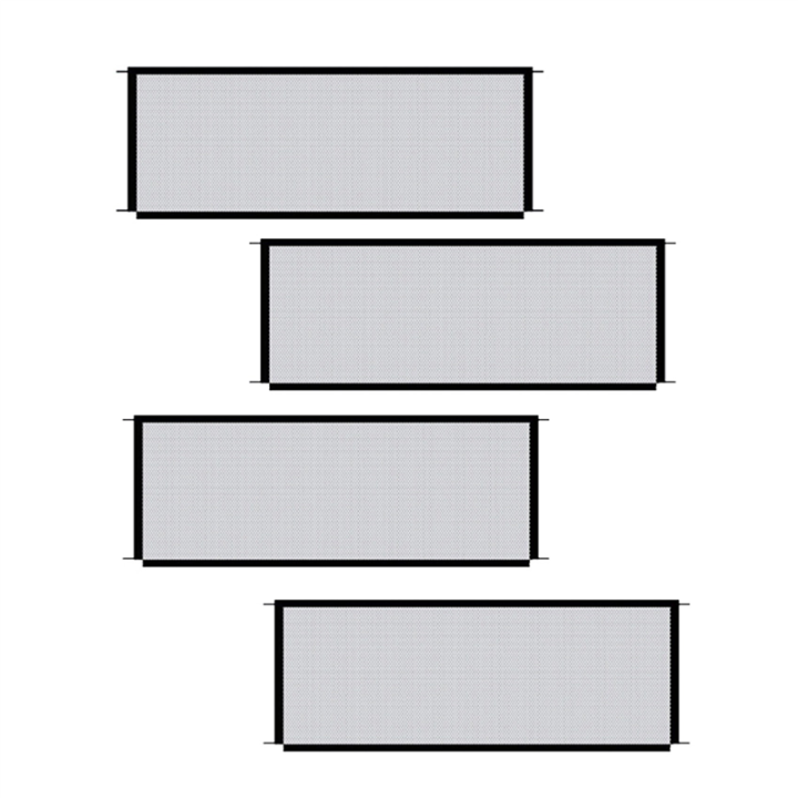 4X Magic Gate Portable Folding Mesh Fencing Gate Protection Indoor and Outdoor Safe Guard for Kids and Pets