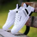 Running High-Top Sneakers Casual Lace-Up Shoes Summer Men's High-Top Shoes White. 