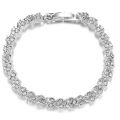 Women's Fashion Roman Style Zircon Crystal Bracelet - Elegant Design.