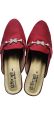 Shoe for Women Cing Jui Deep Meroon Block Heel Semi High Half Boat in Front Design Shoe.