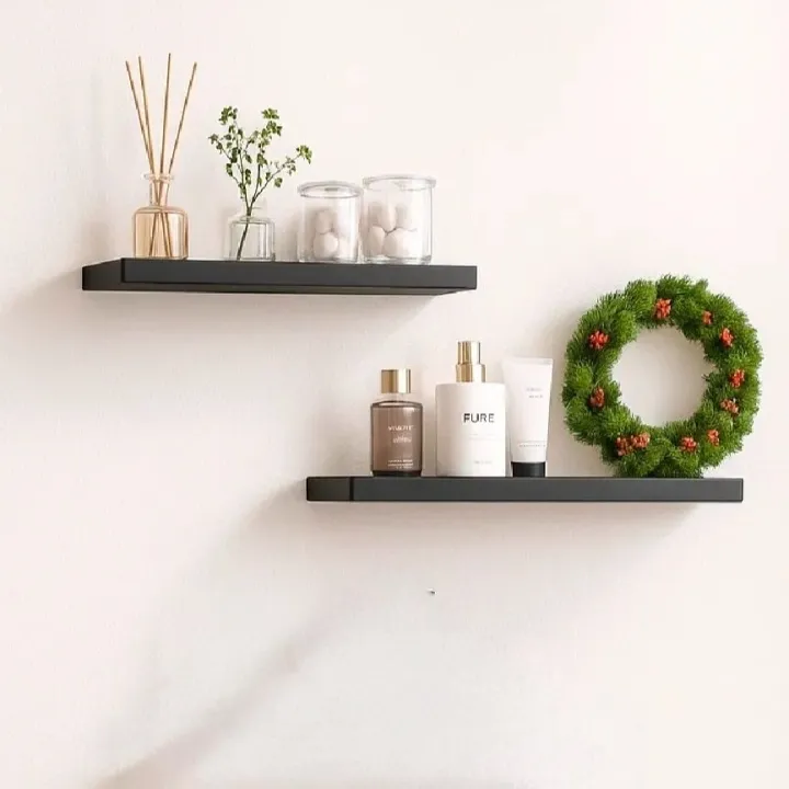 White%20Floating%20Shelf%20Set%20of%201/2/3,Wall%20Hanging%20Shelf,%20Home%20Decoration%20Shelf,Storage%20Shelves%20Display%20Racks%20Home%20Decor%20Wall%20shelve%20for%20Living%20Room%20SIZE:12X6%20INCH%20-%20Image%204