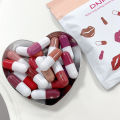 Mini 12 colors Capsule Lipstick Set Waterproof Non-stick Cup Carry Lipstick Novelty Lips Makeups DIY Lipstick For Women. 