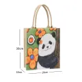 Tote Bag Chinese Panda Handbag Trendy Tote Bag Panda 26*10*30cm Cartoon And Anime Tote Bag Felt Spacious Tote Bag Large Capacity Handbag for School Tote Bag Travel Tote Bag Shopping Tote Bag Work. 