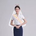 Party Decoration Satin Bridal Shower Sash Veil Women.
