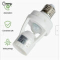 E27 Led Light Bulb Holder Infrared Pir Motion Sensor Socket Switch 110/220v For Families Offices. 