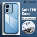 New Phone Case For Infinix Hot 40 Pro Free Fire 4G Cover Camera Protection Semi Transparent Soft Silicone Shockproof with Lens Protector Films for Infinix Hot 40 Pro Free Fire Case. 