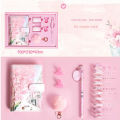 【Fashion】Cherry Sakura 80 A6 Loose-Leaf Notebook Journal Agenda Gift Set Kawaii Stationery. 