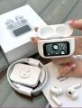A9 AIRPODS PRO 2ND GENERATION (WHITE) WITH DISPLAY TOUCH SCREEN WIRELESS EARBUDS, WITH- ANC ACTIVE NOISE CANCELLATION, TYPE-C FAST CHARGING - WHITE. 