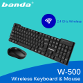 Wireless Keyboard Mouse Combo Banda W500 Wireless Keyboard And Mouse Laptop Desktop PC OTG Support. 