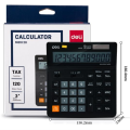 Deli M01020 Desktop Calculator - Big Display - Black - 12 Digit.