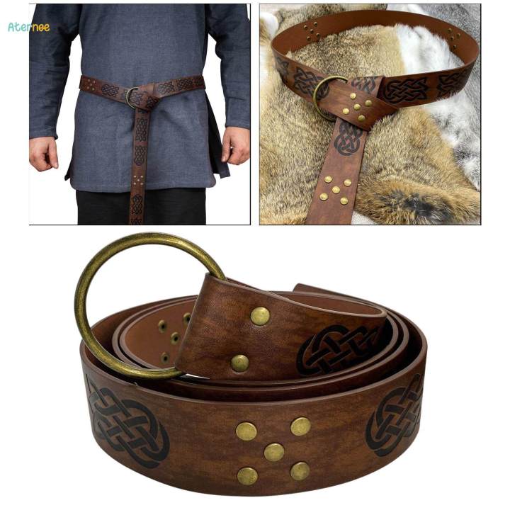 Medieval%20Belt%20for%20Men%20Cosplay%20Prop%20Renaissance%20Costume%20Embossed%20Larp%20Accessories%20O%20Ring%20Belt%20,%20Brown%20-%20Image%208