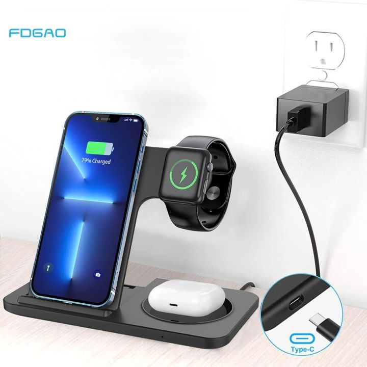 Wireless Chargers REMAX RP-W60 3 in 1 Induction Wireless Charger Portable Charger Smart devices that support wireless charging