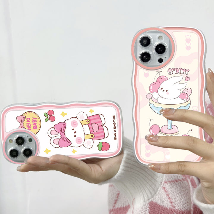 BILI%20for%20Redmi%2010C%20Back%20Cover%20With%20Free%20Ring%20Holder%20Rabbit%20Holding%20Carrots%20Soft%20Transparent%20Colorful%20Wavy%20Phone%20Cases%20-%20Image%206