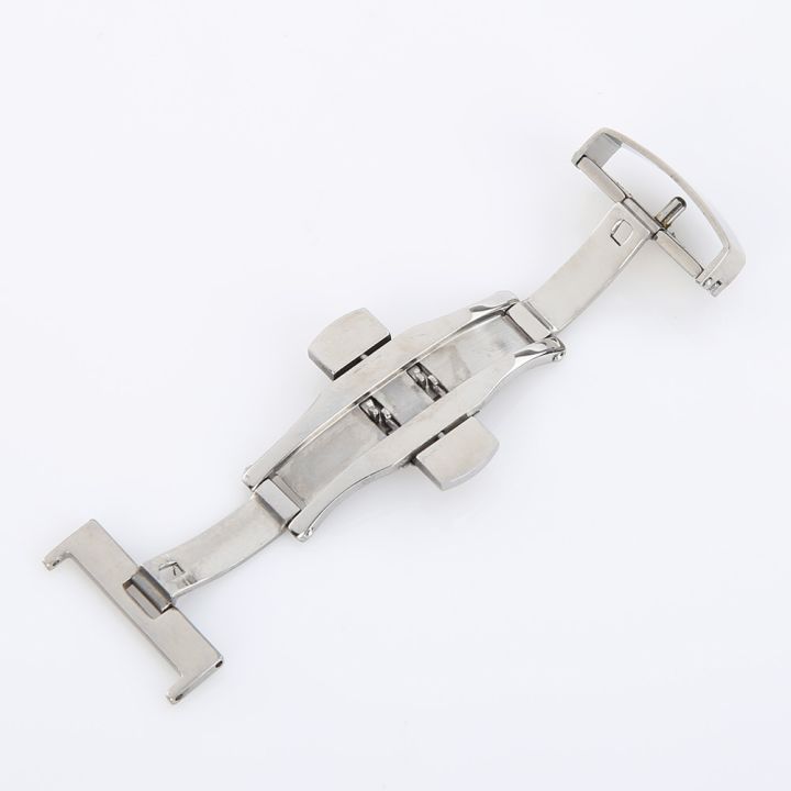 Stainless Steel Flip Lock Butterfly Deployment Clasp Watch Deployant Buckle  Watch Strap 16mm 18mm 20mm 22mm