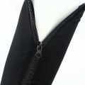 2pair Compression Stockings Nylon Zipper Compression Sock Leg Knee Support Open Toe Preventing (Color/Black)XXL.