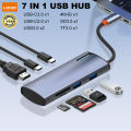 LDNIO Type-C USB Hub, 7 Ports Splitter Hub-High Speed USB 3.0 USB2.0 HDMI SD TF PD Type-C.