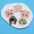 Anime Spy X Family Brooch Cute Anya Loid Yor Forger Figure Metal Badges Lapel Button Pins For Women Girls Cosplay Manga Jewelry.