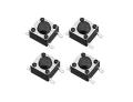 Tactile Tact Push Button Switch 6x6x5mm Micro Momentary Tact Switch 4 pin 20 pcs SPST Pushbutton Switches Dip Touch Switch for Breadboard Arduino PCB Electronic Circuit Board.