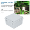 ABS Junction Box, Large Space IP67 Waterproof Hinge Cover Electrical Project Box for DIY Electronic Devices. 