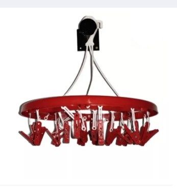 Round Hanger cloth clip 24 Clip - Hanger - Red